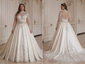 Elegantes Brautkleid in Übergröße Premium