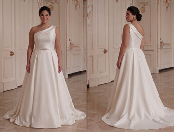 Elegantes Hochzeitskleid für Braut in Übergröße Klassischer Braut-Look