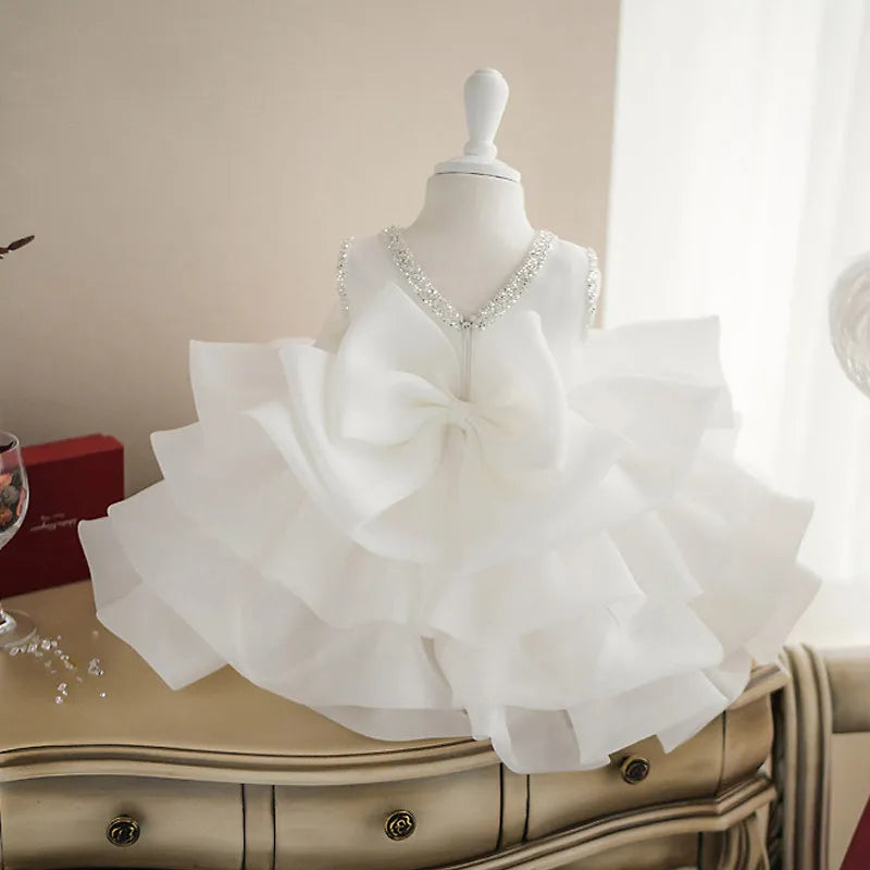 Flower Girls Dresses for Kids Baby 1st Birthday Children's Princess Costume Infant Ball Gowns Baptism Party Fluffy Wedding Dress Sarah Houston