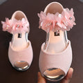 Girls Rhinestone Flower Shoes Low Heel Flower Wedding Party Dress Pump Shoes Princess Shoes For Kids Toddler Sarah Houston