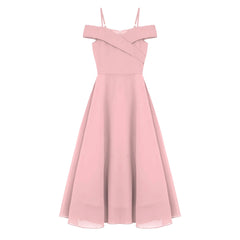 Mädchen Kleid Prinzessin Festlich Hochzeit Brautjungfer Geburtstag Party Kleid Blumenmädchen Kleid Spitze Chiffon Schulterfrei Prinzessin Festzug Kleid 