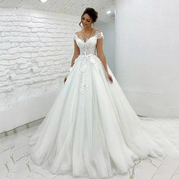 Robe De mariée princesse, épaules dénudées, avec des Appliques en dentelle 3D, style Boho, robes De bal sur mesure 