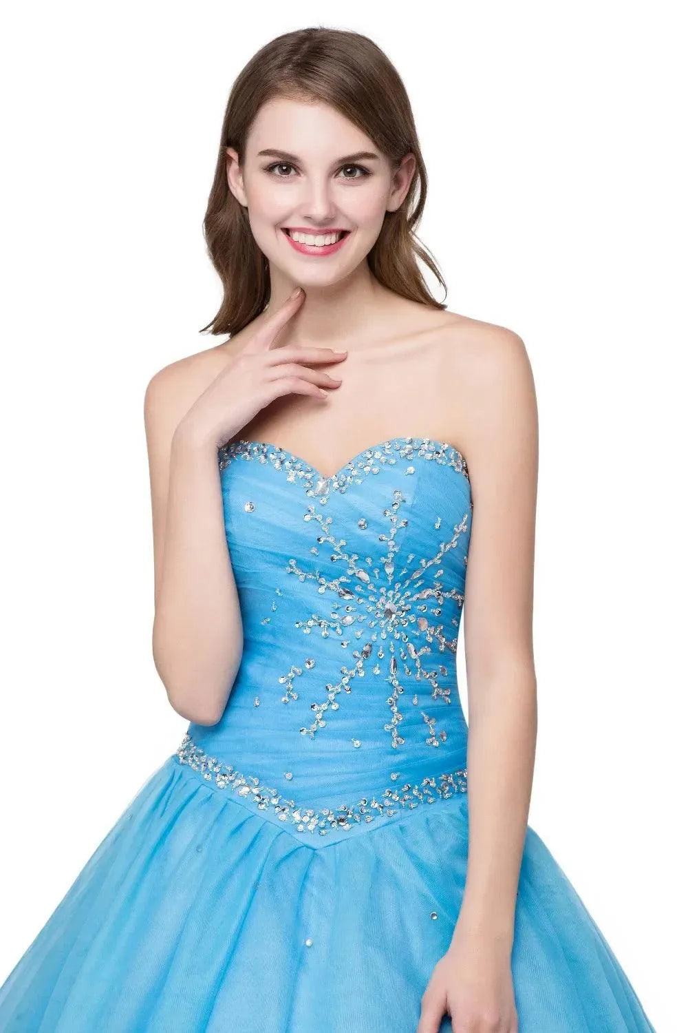 Quince Dress | Luxury Sweet 16 Ball Gowns Quinceanera Dresses Sweetheart Crystal Vestidos De Debutante Curto Formal Party Gown