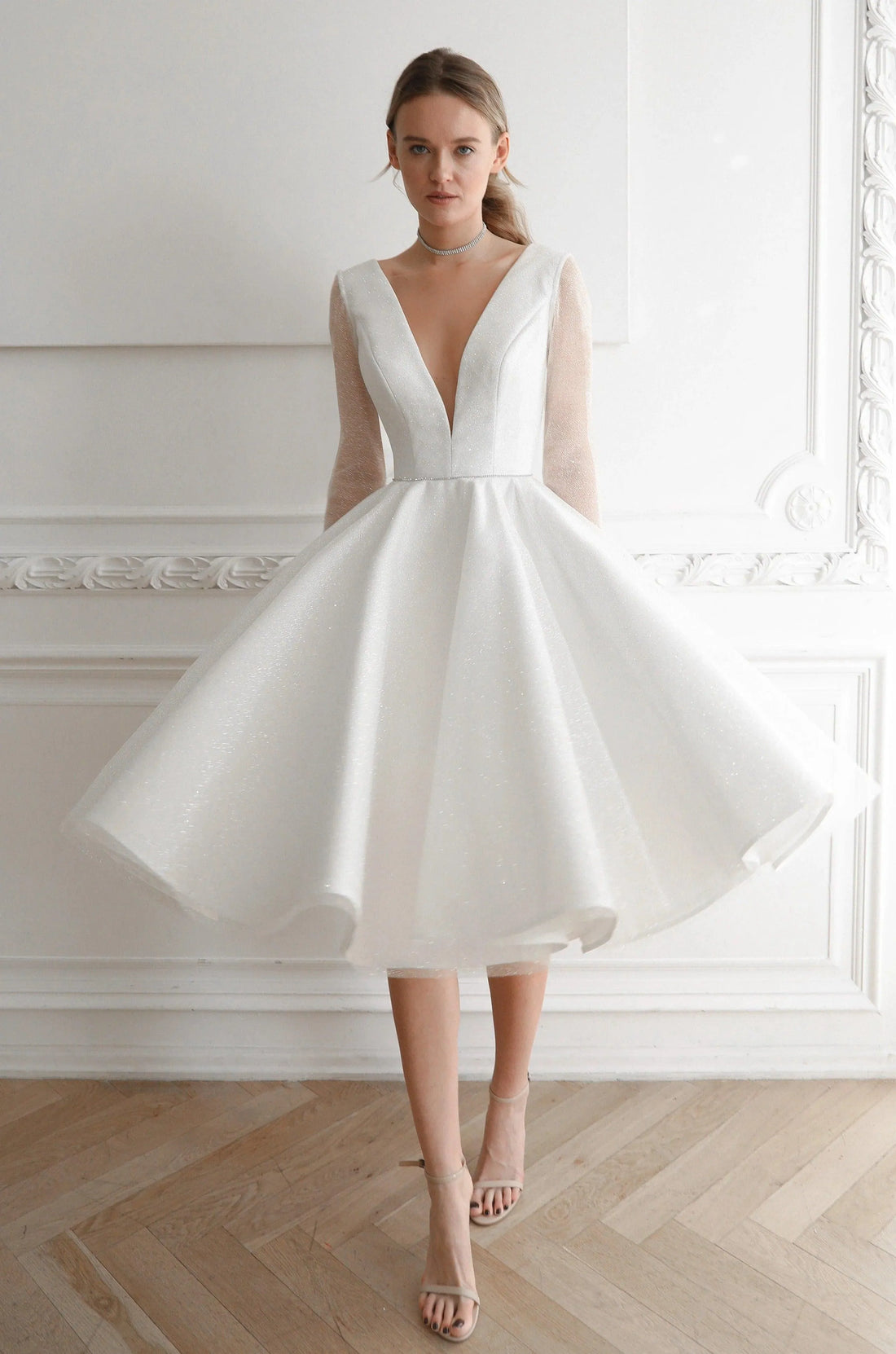 White Wedding Dress Mermaid Princess Bow Court Train Modern Gown Satin Vestido De Novia Satin