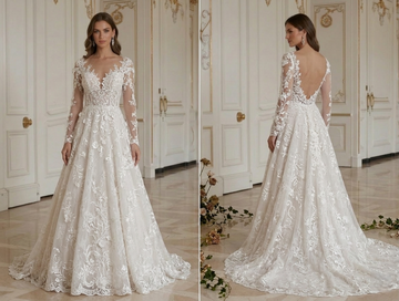 Lace Wedding Dress For Garden Wedding Romantic Bridal