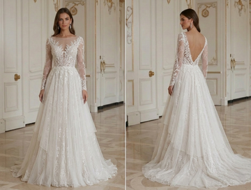 Lace Wedding Dress For Outdoor Wedding Boho Lace