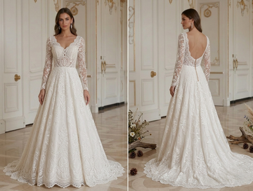 Lace Wedding Dress For Rustic Wedding Lace Detail