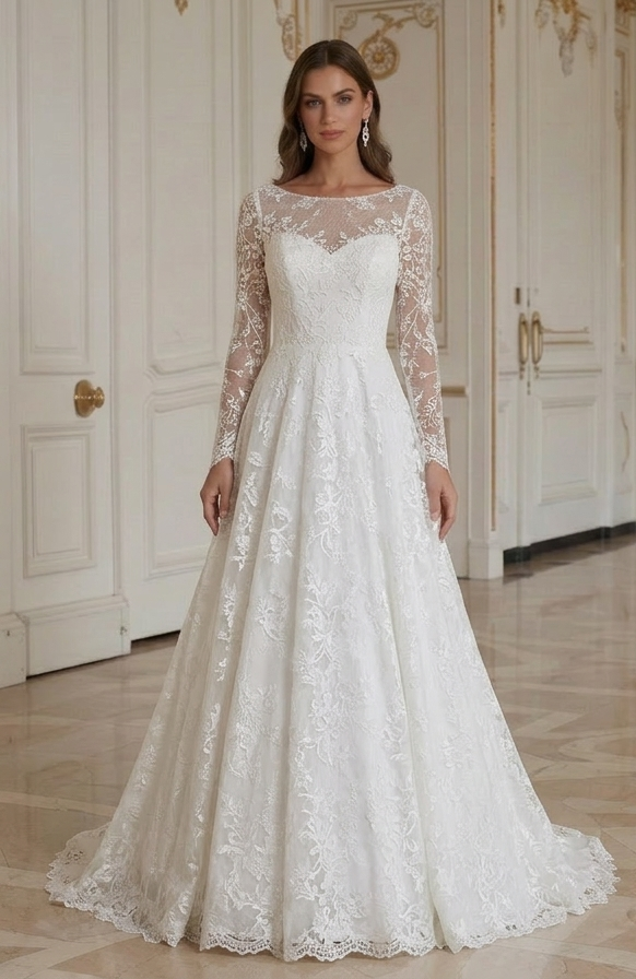 Rochie de mireasă din dantelă sub 500, rochie pentru mireasă