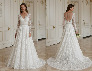 Lace Wedding Dress With Empire Waist Bridal