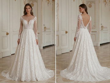 Lace Wedding Dress With Feminine Silhouette