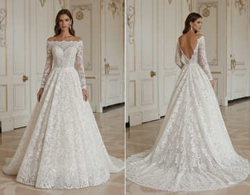 Lace Wedding Dress With Romantic Lace Style