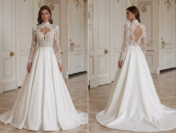 Long Sleeve Wedding Dress For Classic Wedding Style