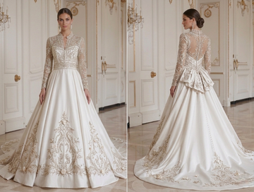 Long Sleeve Wedding Dress For Formal Wedding Bridal