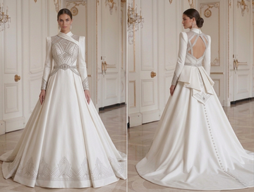Long Sleeve Wedding Dress For Luxury Wedding Bridal