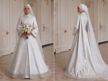 Long Sleeve Wedding Dress Islamic Modest Bridal