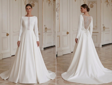 Long Sleeve Wedding Dress Modern Chic Bridal Style