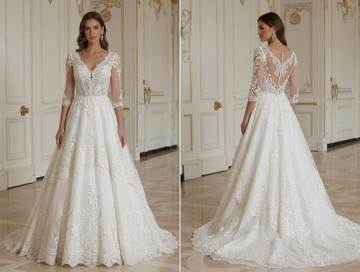 Luxury Lace Wedding Dress Designer Bridal