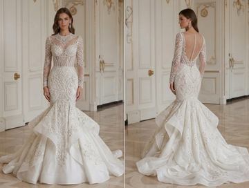 Gaun Pengantin Mermaid Mewah Couture Terinspirasi