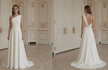 Luxury Minimalist Wedding Dress Designer Bridal Style