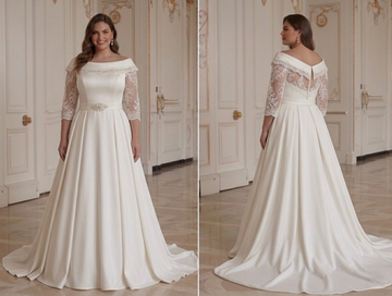 Luxury Wedding Gown For Curvy Women Elegant Designer Style