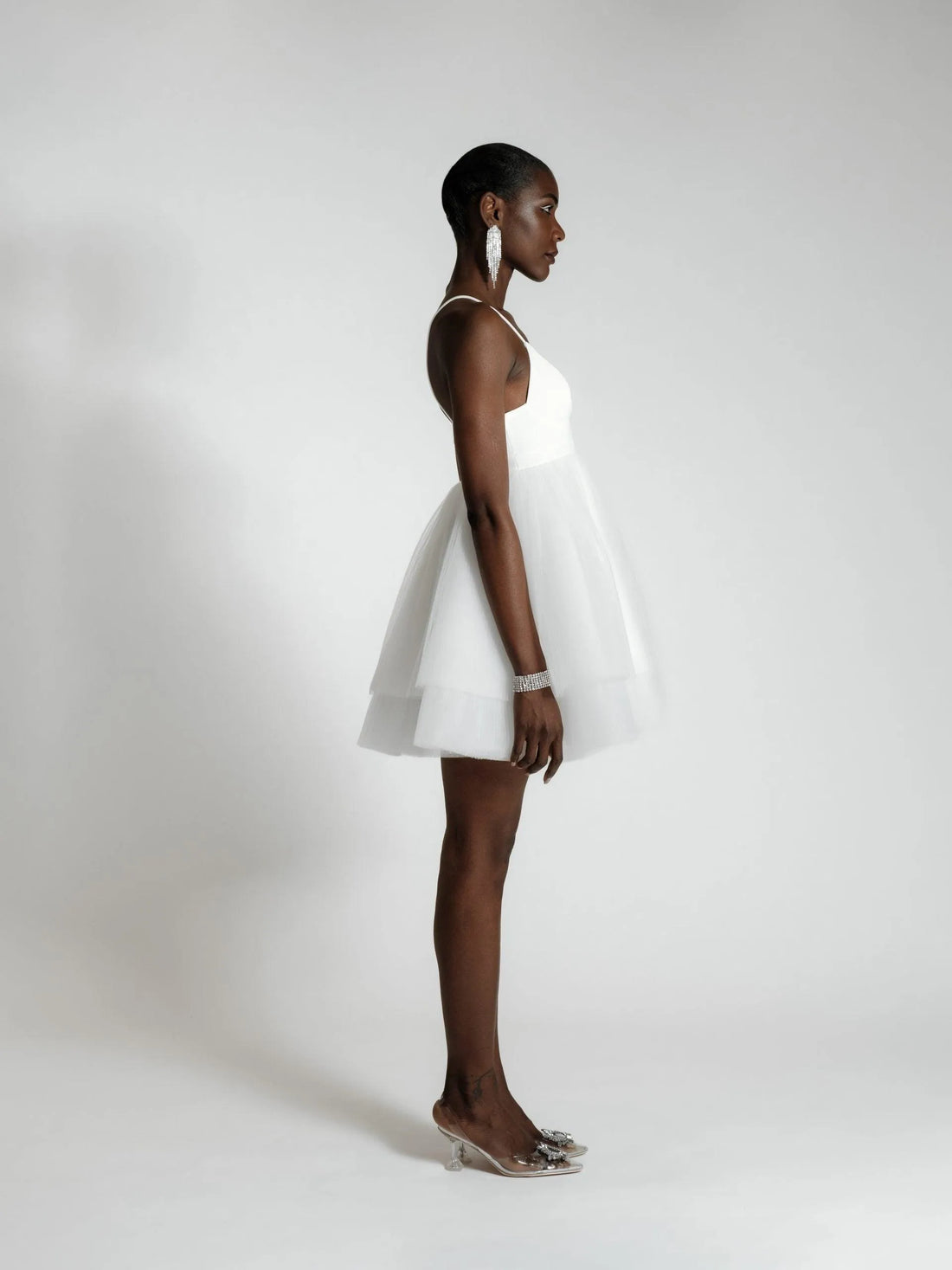 Short White Modern Wedding Dress Bow Satin Court Train Sleeves Vestido De Novia Gown Satin Princess Bridal Mermaid Satin