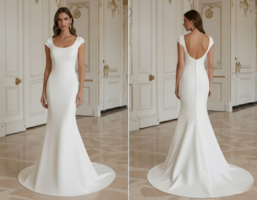 Mermaid Wedding Dress For Courthouse Wedding Simple Elegant