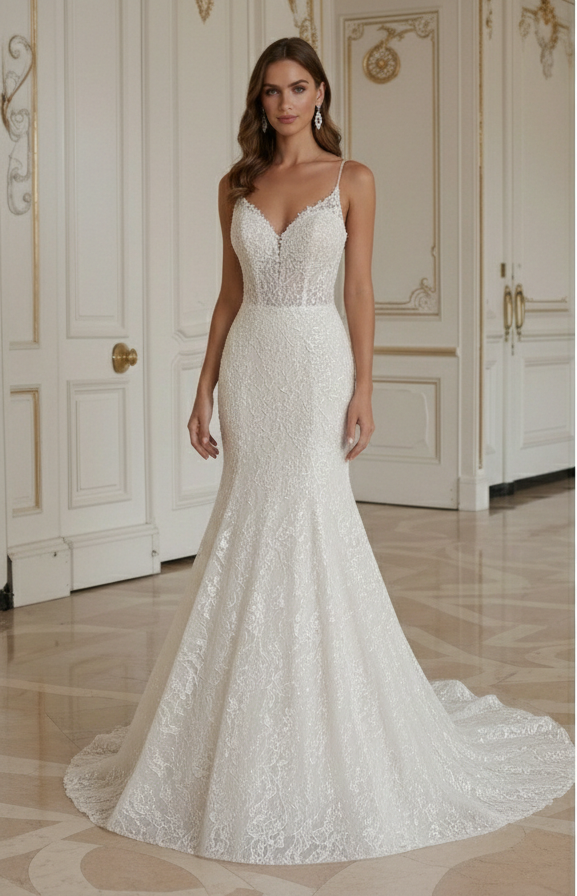 Meerjungfrau-Brautkleid für Elegante Abendveranstaltung