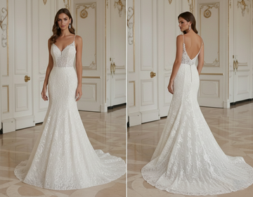 Mermaid Wedding Dress For Elegant Evening Reception