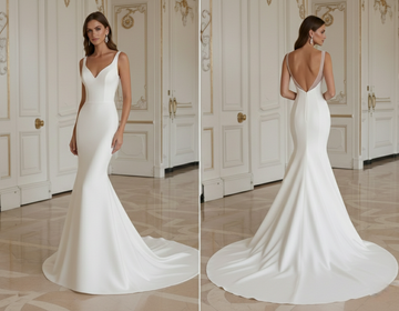 Mermaid Wedding Dress For Tall Bride Dramatic Train