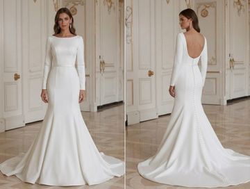 Zeemeermin Bruidsjurk Tijdloze Elegante Bruidsjurk