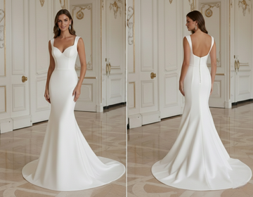 Mermaid Wedding Dress With Built In Bra Support