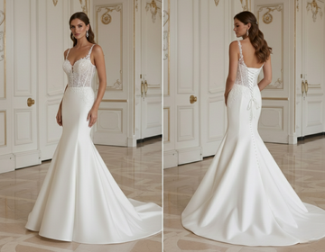 Mermaid Wedding Dress With Corset Back Structured Fit