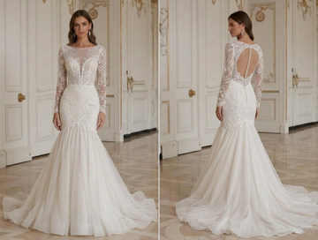 Mermaid Wedding Dress With Soft Flared Hem