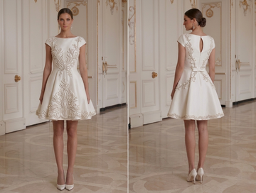 Mini Bridal Dress Classic Elegant Party Bridal