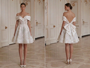 Mini Bridal Dress For Destination Wedding Party Style