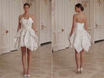 Mini Bridal Dress For Modern Bride Party Wear