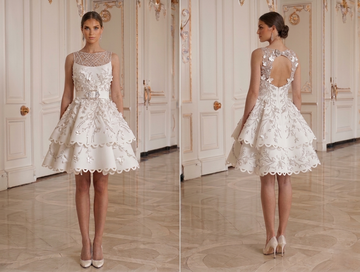 Mini Bridal Dress For Modern Ceremony Party