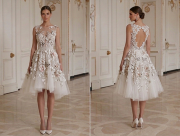 Mini Bridal Dress For Summer Wedding Party Style