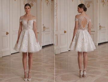 Mini Bridal Dress Soft Elegant Party Bridal Look