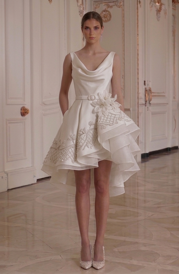 Rochie de mireasă mini modă contemporană