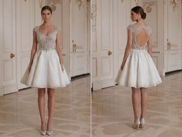 Mini Bridal Dress With Beaded Bodice Bridal Style