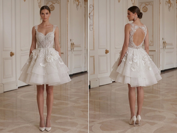 Mini Bridal Dress With Organza Party Bridal Style