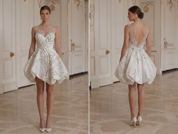 Mini Bridal Dress With Sequin Detail Party Bride