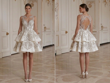 Mini Bridal Party Dress Short Wedding Reception Dress