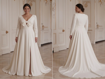 Modern Elegant Wedding Dress For Plus Size Bride Luxury Style