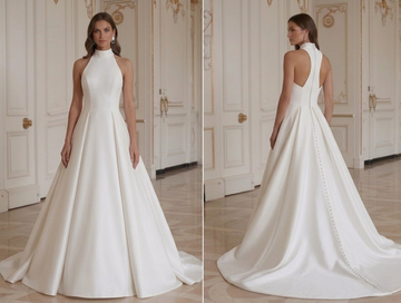 Abito da Sposa Moderno Minimalista Abito da Sposa Elegante