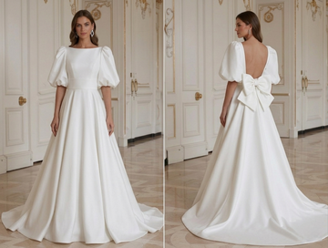 Modern Minimalist Wedding Dress Modern Fashion Bride
