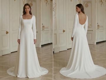 Gaun Pengantin Minimalis Modern Gaya Bridal Diskon