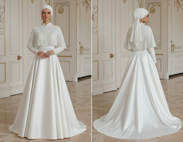 Muslim Wedding Dress For Reception Elegant Modest