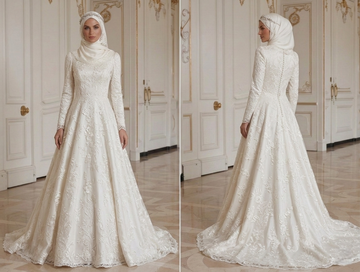Muslim Wedding Dress For Spring Wedding Modest